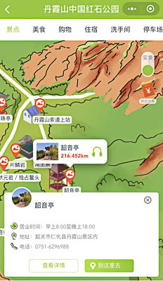 龙江镇景区手绘地图智慧导览和语音结合，让景区“活”起来